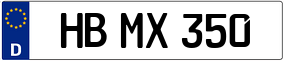 Trailer License Plate
